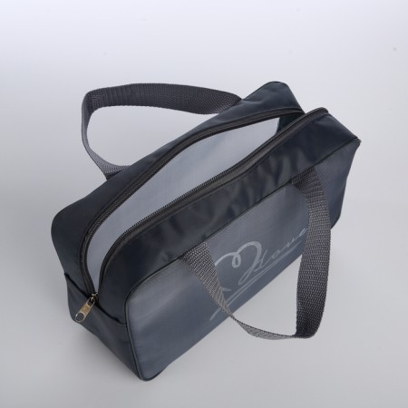 Lightning cosmetic bag, gray color-2