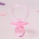 Set for decoration "Dummies", 6 cm, set 3 pcs., Pink color