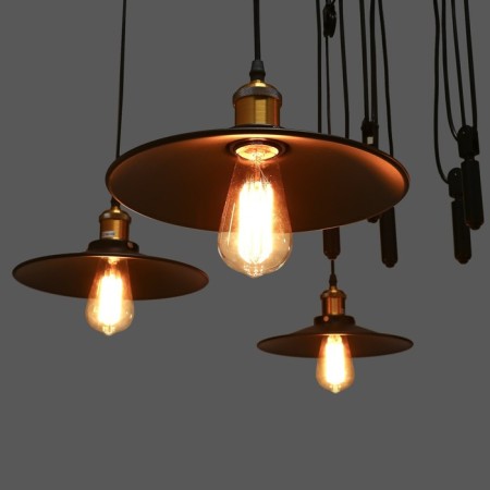 Kandela chandelier 5x40W E27 Black 118x118x129 cm Bayerlux-3
