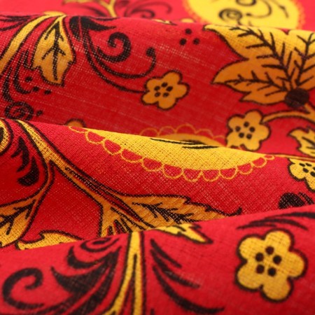 Towel 35x60cm Khokhloma, Red, Waffle, 120 g/m, HL100%-2
