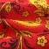 Towel 35x60cm Khokhloma, Red, Waffle, 120 g/m, HL100%