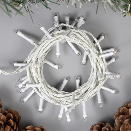 Garland "thread" 5 m, IP20, white thread, 50 LED, glow blue, 8 modes, 220 V-1
