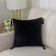 Pillowcase "Katherine", size 45x45 cm, black color