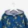 Windblock jacket for a boy, blue color, height 110-116 cm