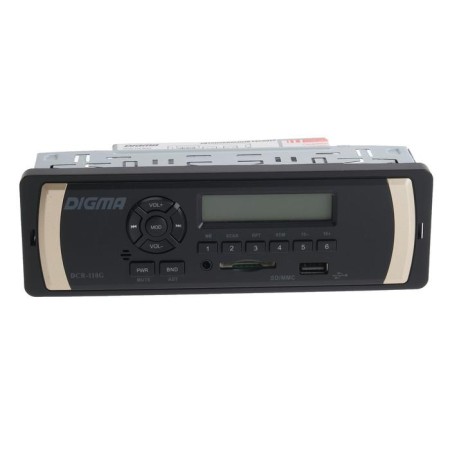 DIGMA DCR-110G, 1DIN, 4 x 45 W, AUX, SD/MMC, USB-1