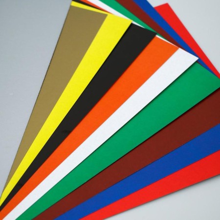 Cardboard color, A4, 10 sheets, 10 colors, coated, one -sided, in a folder, 240 g/m², cold heart-1