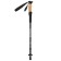 Scandinavian Walking Alitop, telescopic, 3 sections, up to 135 cm, black color