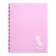 Folder 20 inserts on spirals, A4, 600 μm, Erichkrause "Pastel Bloom Cats", texture "Sand", mix