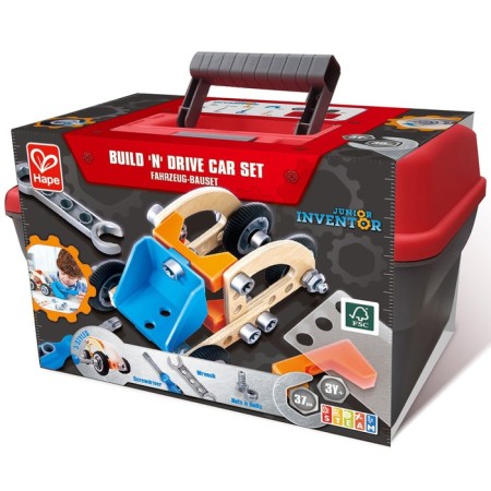Game set for assembling machines Hape "Designer in a suitcase"-10