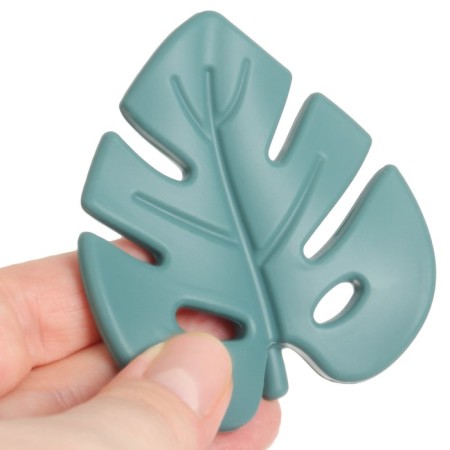 Silicone teether "Tropics", green color, mum & baby-5