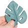 Silicone teether "Tropics", green color, mum & baby