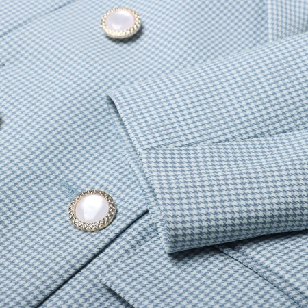 Jacket female double -breasted mist p. 46, blue/white-7