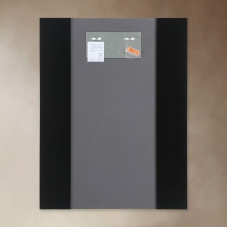 Mirror, wall -mounted, 67x52cm, with decorative inserts (black insert color)-2