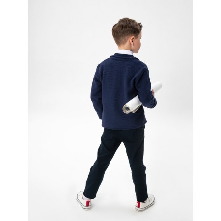 Jacket for a boy School, height 128-134 cm, blue color-5