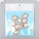 Decor for creativity plastic, rhinestones "Pearl oval in colors" set of 10 pcs 2.3x3.2 cm