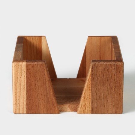 Wooden napkin ADELICA, 14 × 14 × 7 cm, beech-5