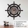 Watch Wall Interior "Speaker. Map" D-15 cm, silent, black with bronze