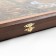 Backgammon "lion and tiger", wooden board 60 x 60 cm, with a field for playing checkers