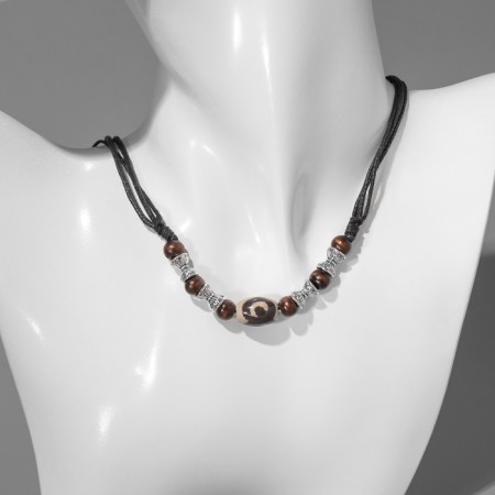 The pendant on the cord "Unisex" beads, the length is regulated, 35 cm-3