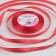 Satin tape, 10 mm × 23 ± 1 m, coral color No. 129