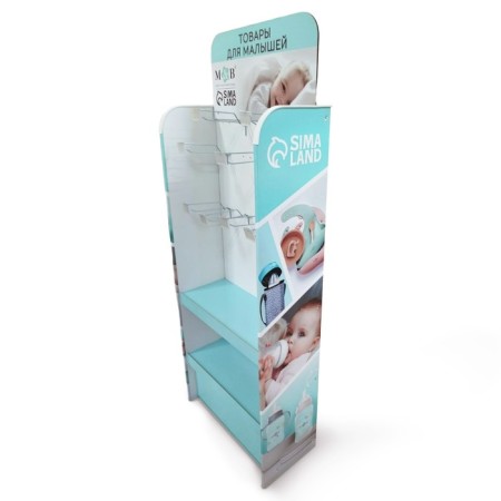 Star Mum & Baby 2 shelves + 12 hooks Metal 20cm-1
