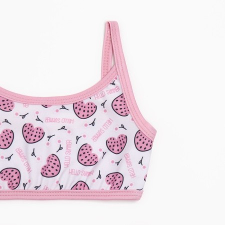 Separate swimsuit for a girl, pink color, height 116-122 cm-1