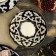 The plate round "Pishta in gold", 13 cm, white