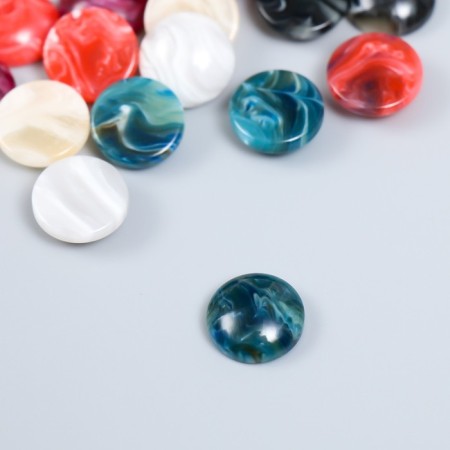 Decor for creativity plastic "Marble circles" set 24 pcs mix 1.2x1.2x0.5 cm-1