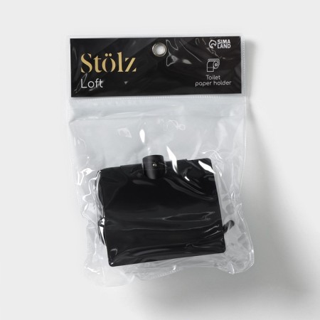 STOLZ Loft Basic Stolz toilet paper holder, black color-6