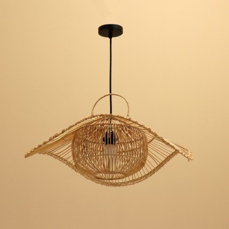 Ceiling Lamp from Rotan "Eddie" 1x120W, E27, 60x60x25 cm-2