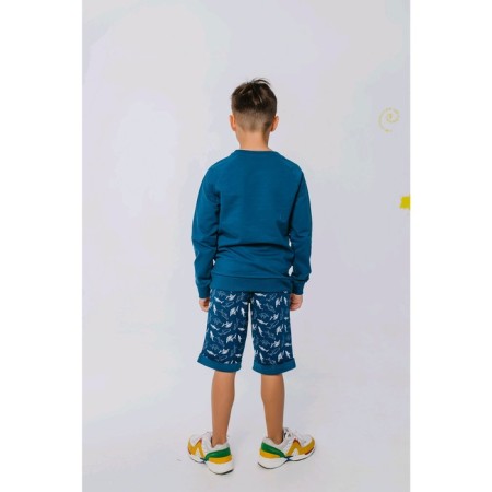 Sweatshirt for boys, height 122 cm, blue color-1