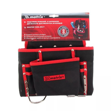 The punch of the waist Matrix 90242, 8 pockets, a hammer holder, for ticks, polyester