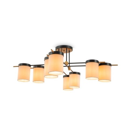Freya FR5377CL-08B Bogy, 1140x1140x370 mm ceiling lamp, E14, 8x40W, black color-1
