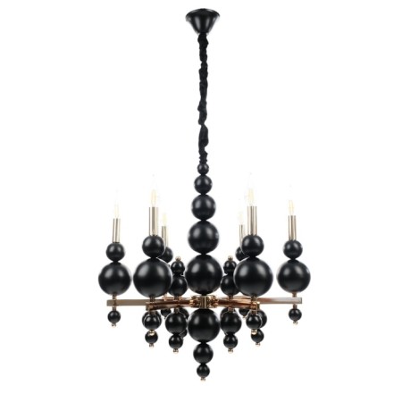 Siena chandelier 6he14 40W black and gold 60x60x117 cm-3