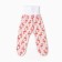 Sliders on a wide elastic band, peach/flamingos color, height 68 cm