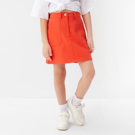 Denim skirt KAFTAN p. 32 (110-116 cm), orange