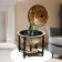 Globe bar decorative "Wanderer map" with a stand below 41.6x41.6x56 cm