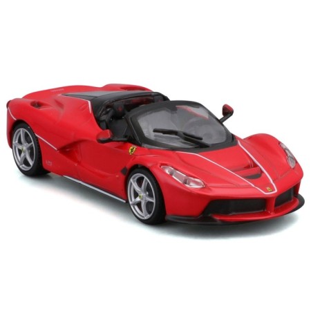 BBURAGO Ferrari Laferrari Aperta, Die-Cast, 1:43 machine, Red color-9