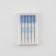 Needles for household sewing machines "Blue needle", for thin fabrics, No. 75/11, 5 pcs