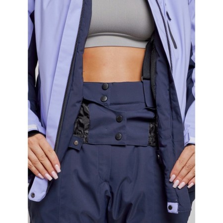 Ski costume female winter, size 58, purple color-7