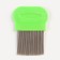 Comb-hats with long teeth, 8 x 5.5 cm, green