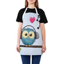 Apron of a kitchen with a photo print 