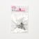 Basket for earrings-clips, 10 mm (set of 5 pairs), silver color