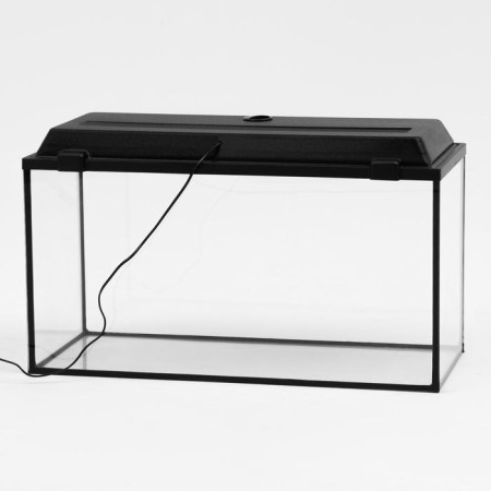Aquarium "rectangular" with a lid, 100 liters, 75.5 x 33 x 39.5 cm, black-2