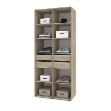 Set of two drawers Stone, 476x500x361 Gray oak-2