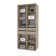 Set of two drawers Stone, 476x500x361 Gray oak