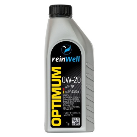 Motor oil Reinwell 0W-20 ILSAC GF-6, API SP, HC-synthetic, 1 liter
