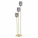 The floor lamp ST LUCE. SL1154.335.03. Gran. 3x60 watts, E27, 33x33x160 cm, brass color