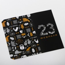 Wrap for chocolate, confectionery packaging, Pattern 23.2 x 15.5 cm