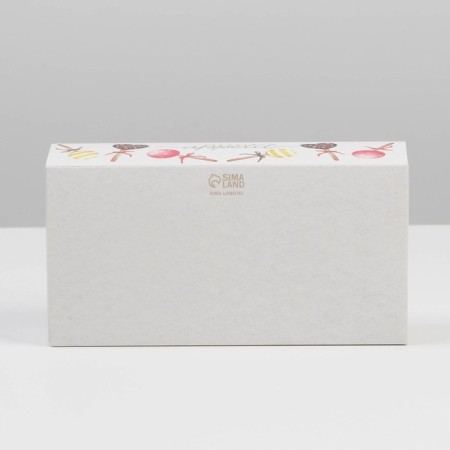 Box for 6 sweets, confectionery packaging "Bon Appetit", 10.2 x 20 x 5 cm-3
